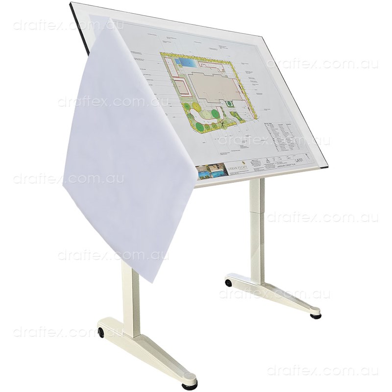 Prta0d Draftex Plan Reading Table For Up To A0 Size Drawings Ds40 Stand Sprung Holding Clips View 1